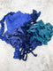 Blue Stretch Lace Trims Variety Trim Scrap Pack Scrap Bundle Pack 6 Pieces SPK00205